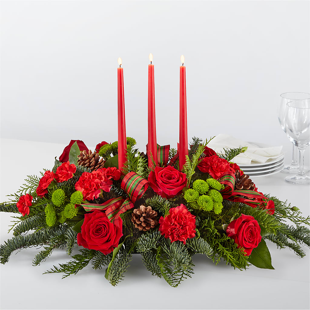 By the Candlelight Centerpiece – Delhi Flowers, Delhi ON