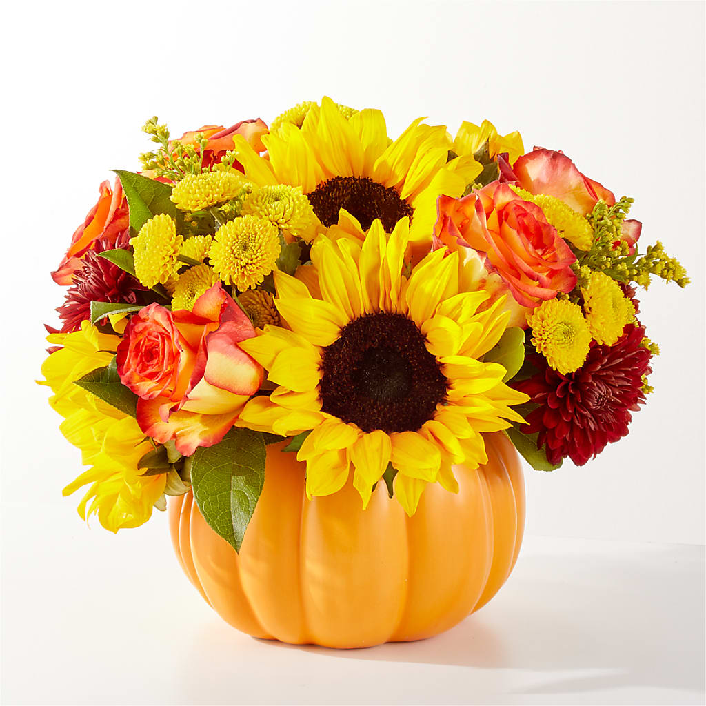 Golden Gourd Pumpkin Bouquet – Delhi Flowers, Delhi ON