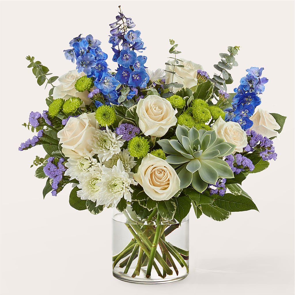 Cerulean Waves Bouquet – Delhi Flowers, Delhi ON