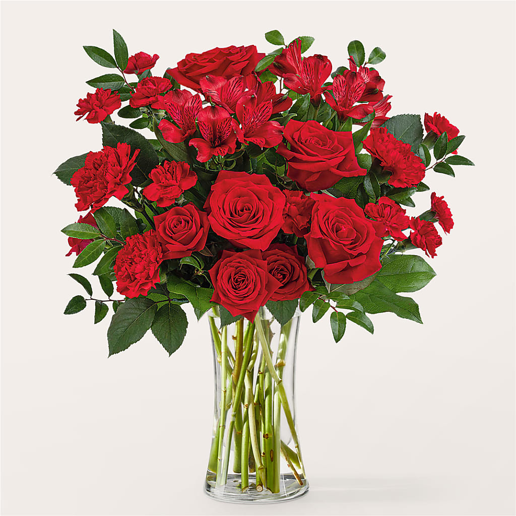 Brilliant Ruby Bouquet – Delhi Flowers, Delhi ON