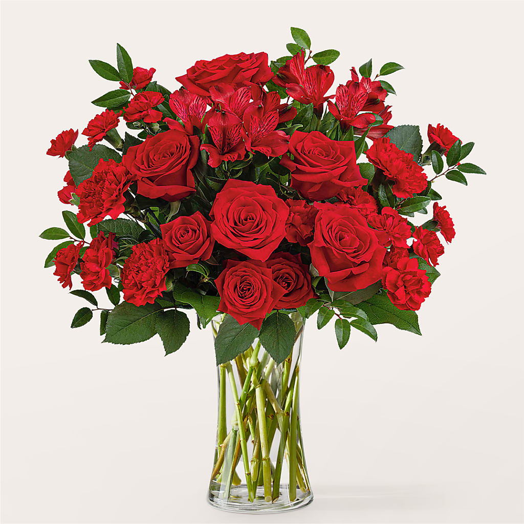 Brilliant Ruby Bouquet – Delhi Flowers, Delhi ON
