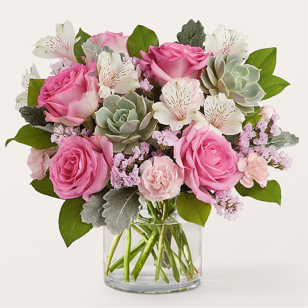 Dusty Rose Bouquet – Delhi Flowers, Delhi ON