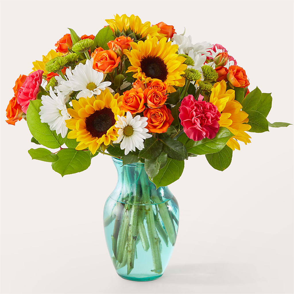 Sun-drenched Blooms Bouquet – Delhi Flowers, Delhi ON