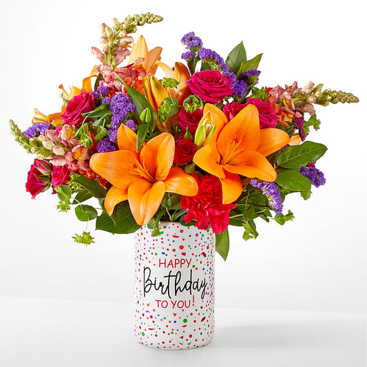 Birthday Palooza Bouquet –  Delhi Flowers, Delhi ON