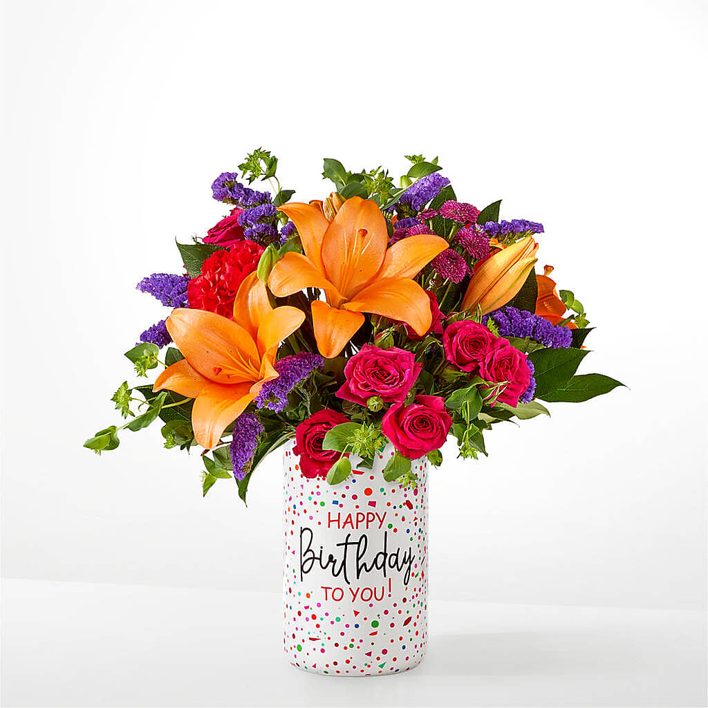 Birthday Palooza Bouquet –  Delhi Flowers, Delhi ON