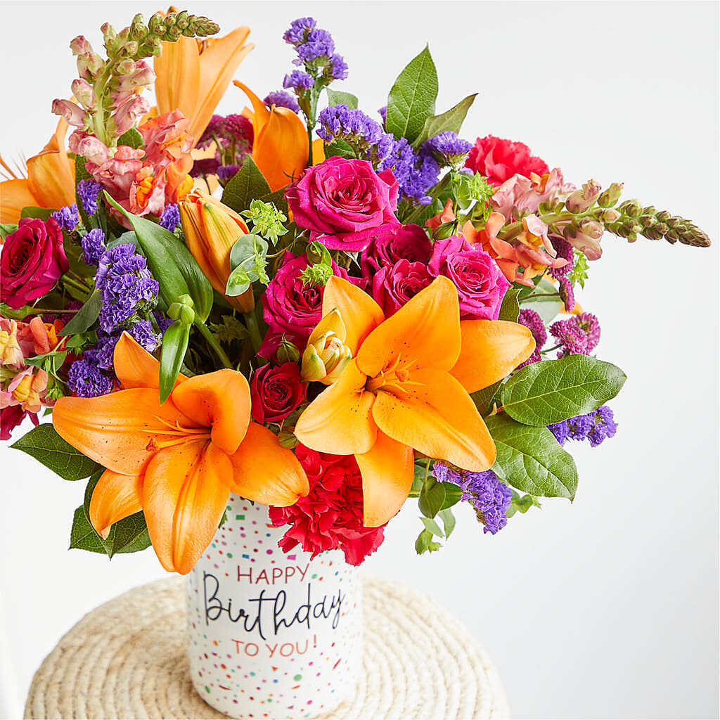 Birthday Palooza Bouquet –  Delhi Flowers, Delhi ON