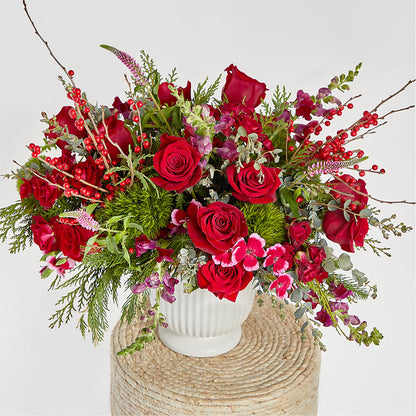 Big Red Bow Bouquet –  Delhi Flowers, Delhi ON