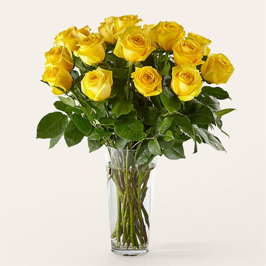 Long Stem Yellow Rose Bouquet –  Delhi Flowers, Delhi ON