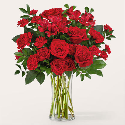 Bouquet de rubis brillants