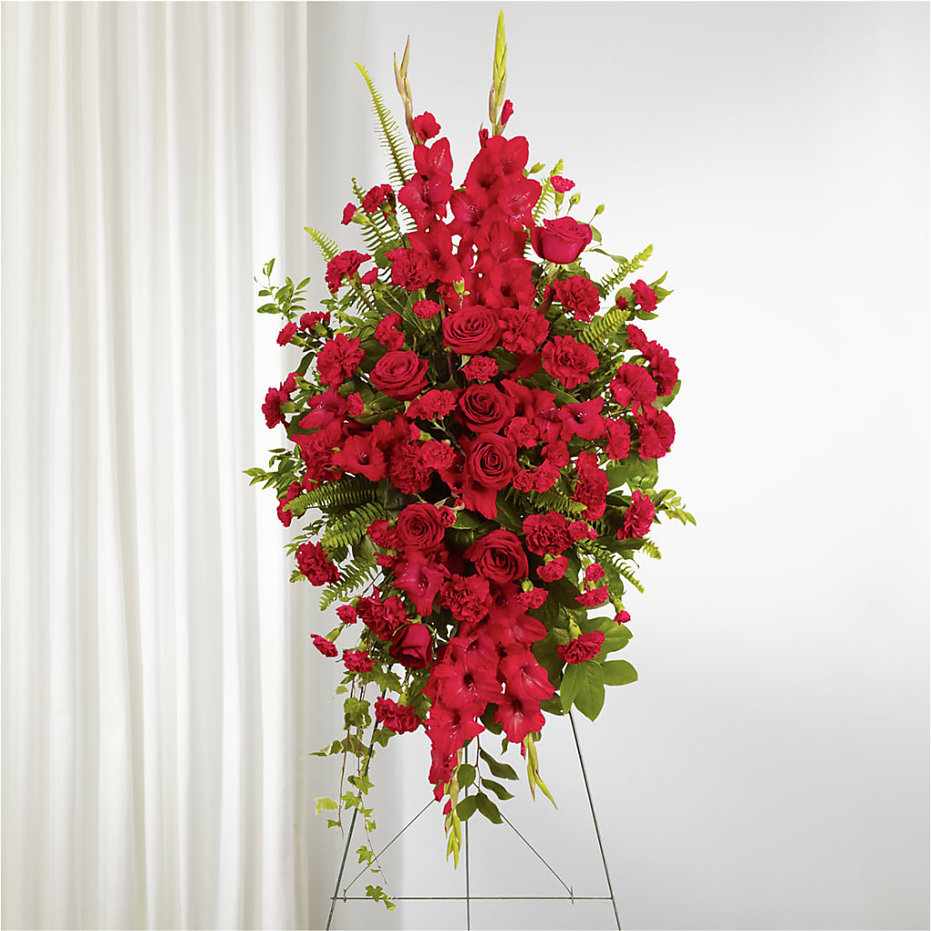 From the Heart Standing Spray –  Delhi Flowers, Delhi ON