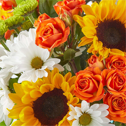 Sun-drenched Blooms Bouquet –  Delhi Flowers, Delhi ON