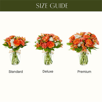 Apricot Glow Bouquet –  Delhi Flowers, Delhi ON