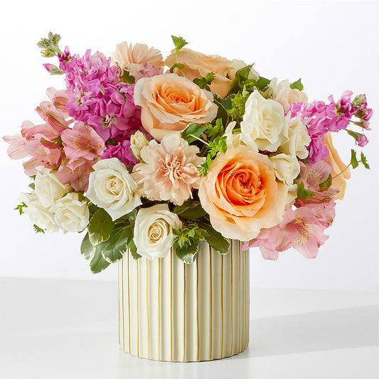 Paradise Bouquet with Ivory Vase –  Delhi Flowers, Delhi ON