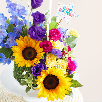 Star of the Day Floral Cake –  Delhi Flowers, Delhi ON