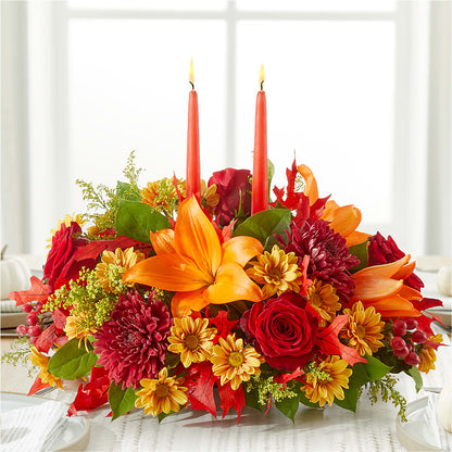 Autumn's Embrace Centerpiece –  Delhi Flowers, Delhi ON