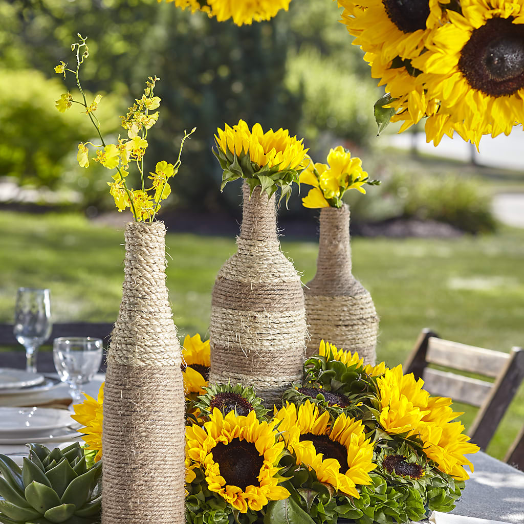 Centre de table sublime pour le jardin